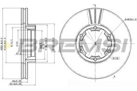 BREMS CD7016V - DISCHI FRENO - BRAKE DISCS