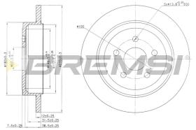 BREMS CD7026S - DISCHI FRENO - BRAKE DISCS