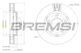 BREMS CD7030V - DISCHI FRENO - BRAKE DISCS