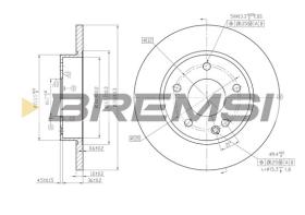 BREMS CD7034S - DISCHI FRENO - BRAKE DISCS