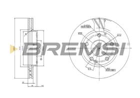 BREMS CD7035V - DISCHI FRENO - BRAKE DISCS