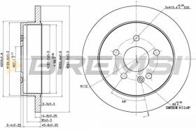 BREMS CD7037S - DISCHI FRENO - BRAKE DISCS