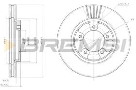 BREMS CD7039V - DISCHI FRENO - BRAKE DISCS