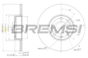 BREMS CD7040S - DISCHI FRENO - BRAKE DISCS