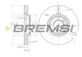 BREMS CD7041V - DISCHI FRENO - BRAKE DISCS