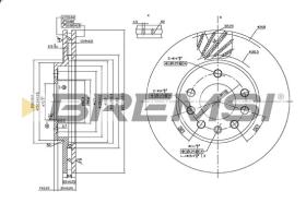 BREMS CD7042V - DISCHI FRENO - BRAKE DISCS