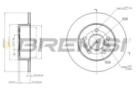 BREMS CD7056S - DISCHI FRENO - BRAKE DISCS