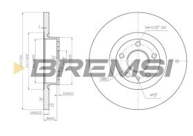 BREMS CD7057S - DISCHI FRENO - BRAKE DISCS