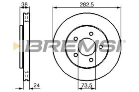 BREMS CD7059V - DISCHI FRENO - BRAKE DISCS