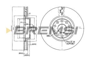 BREMS CD7062V - DISCHI FRENO - BRAKE DISCS