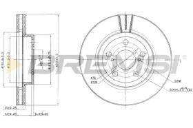 BREMS CD7064V - DISCHI FRENO - BRAKE DISCS