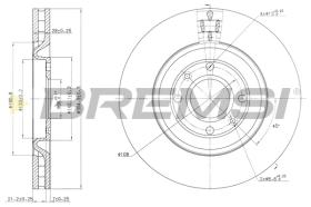 BREMS CD7065V - DISCHI FRENO - BRAKE DISCS