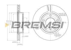 BREMS CD7066V - DISCHI FRENO - BRAKE DISCS