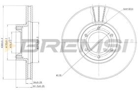 BREMS CD7067V - DISCHI FRENO - BRAKE DISCS