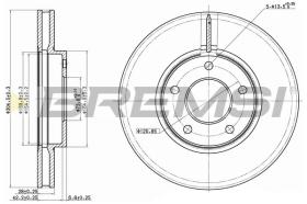 BREMS CD7069V - DISCHI FRENO - BRAKE DISCS