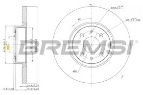 BREMS CD7070S - DISCHI FRENO - BRAKE DISCS