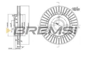 BREMS CD7072V - DISCHI FRENO - BRAKE DISCS