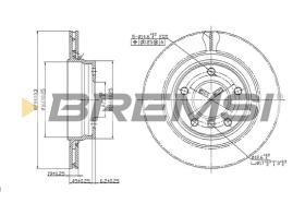 BREMS CD7073V - DISCHI FRENO - BRAKE DISCS