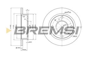 BREMS CD7077S - DISCHI FRENO - BRAKE DISCS