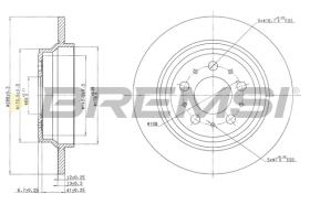 BREMS CD7079S - DISCHI FRENO - BRAKE DISCS