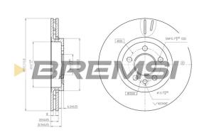 BREMS CD7080V - DISCHI FRENO - BRAKE DISCS