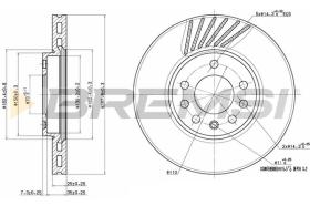 BREMS CD7082V - DISCHI FRENO - BRAKE DISCS