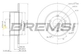 BREMS CD7083S - DISCHI FRENO - BRAKE DISCS