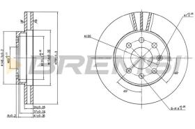 BREMS CD7097V - DISCHI FRENO - BRAKE DISCS