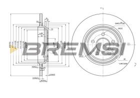 BREMS CD7099S - DISCHI FRENO - BRAKE DISCS