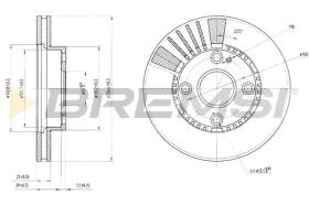 BREMS CD7104V - DISCHI FRENO - BRAKE DISCS