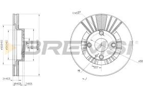 BREMS CD7105V - DISCHI FRENO - BRAKE DISCS