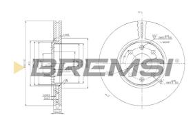 BREMS CD7106V - DISCHI FRENO - BRAKE DISCS