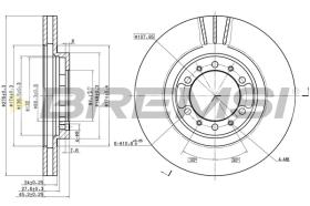 BREMS CD7109V - DISCHI FRENO - BRAKE DISCS