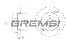 BREMS CD7111S - DISCHI FRENO - BRAKE DISCS