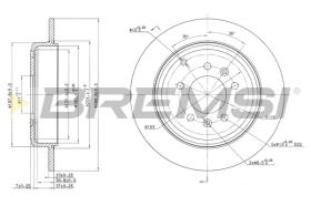 BREMS CD7115S - DISCHI FRENO - BRAKE DISCS