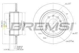 BREMS CD7116S - DISCHI FRENO - BRAKE DISCS