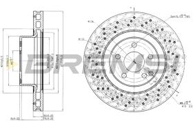 BREMS CD7120V - DISCHI FRENO - BRAKE DISCS