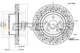 BREMS CD7121V - DISCHI FRENO - BRAKE DISCS