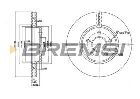 BREMS CD7125V - DISCHI FRENO - BRAKE DISCS