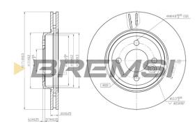 BREMS CD7127V - DISCHI FRENO - BRAKE DISCS