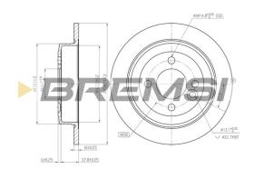 BREMS CD7128S - DISCHI FRENO - BRAKE DISCS