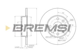 BREMS CD7129S - DISCHI FRENO - BRAKE DISCS