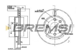 BREMS CD7130V - DISCHI FRENO - BRAKE DISCS