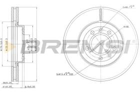 BREMS CD7132V - DISCHI FRENO - BRAKE DISCS