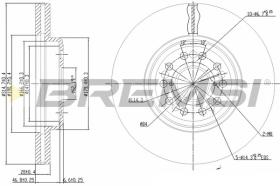 BREMS CD7133V - DISCHI FRENO - BRAKE DISCS