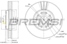 BREMS CD7134V - DISCHI FRENO - BRAKE DISCS