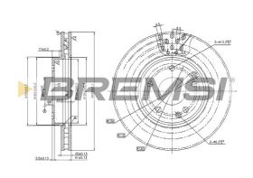 BREMS CD7135V - DISCHI FRENO - BRAKE DISCS