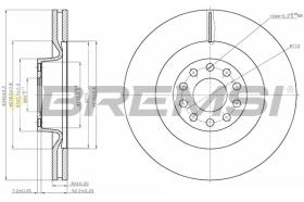 BREMS CD7137V - DISCHI FRENO - BRAKE DISCS