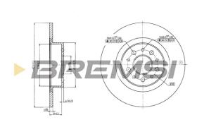 BREMS CD7138S - DISCHI FRENO - BRAKE DISCS