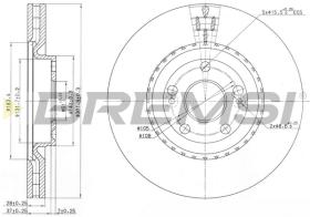 BREMS CD7139V - DISCHI FRENO - BRAKE DISCS